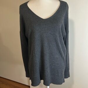 Loft Gray Long Sleeve Sweater